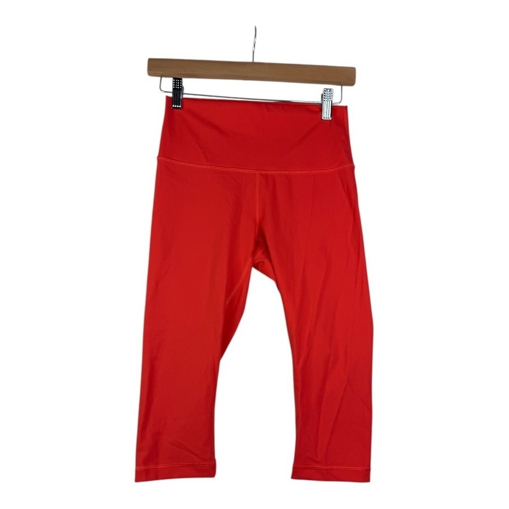 Lululemon Cropped Leggings size 6 Orange